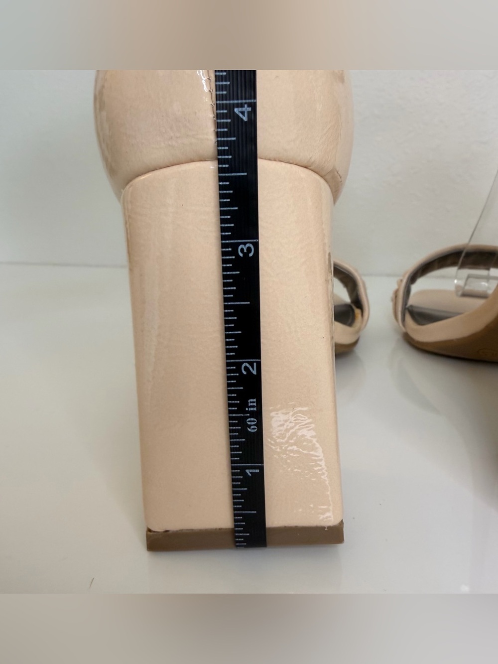 Worthington Nude Patent Block Heel Sandals - Picture 14 of 14